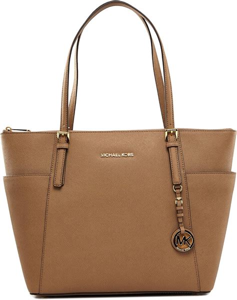 michael kors jet set travel large zip around purse|Michael Kors jet set saffiano.